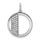 14K White Gold Gatsby Diamond Initial D Charm