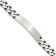 Sterling Silver Antiqued Curb Link ID Bracelet