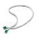 Green Cubic Zirconia, Rhodium Plated over Sterling Silver Two-Stone
Tennis Collar Necklace 29.43ctw