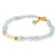 Opal And Aquamarine Beaded Bracelet In 18K Gold Over Sterling Silver