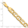 14K Yellow Gold 8.75mm Solid Hand-Polished Anchor Link Bracelet