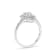 1.09ctw Diamond Engagment Ring in 18k White Gold