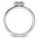 Rhodium Over Sterling Silver Stackable Expressions Diamond Horseshoe
Ring 0.07ctw