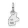 Rhodium Over Sterling Silver Children's Enamel Unicorn Pendant