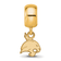14K Yellow Gold Over Sterling Silver LogoArt Texas State University
Extra Small Dangle Bead
