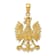 14k Yellow Gold Textured Phoenix Mythological Bird Charm