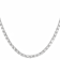 Oval CZ Tennis Necklace In Sterling Silver