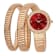 Christian Van Sant Women's Naga Red Dial, Rose Stainless Steel Watch