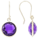 Purple Amethyst 14k Yellow Gold Dangle Earrings 8.00ctw