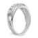 Rhodium Over 14K Gold Lab Grown Diamond SI1/SI2, G H I, Men's Band