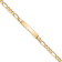 10k Yellow Gold Figaro Link ID Bracelet