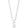 Rhodium Over Sterling Silver 3-5.5mm Freshwater Cultured Pearl LETTER S
18-inch Necklace