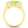 Cushion Cut Green Peridot and White Diamond 14K Yellow Gold Halo Ring
2.26 ctw