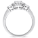 White Sapphire and Diamond 14K White Gold Ring 1.08ctw