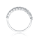 CZ Three-Row Band Ring In Sterling Silver