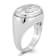 Rachel Zoe CZ Bold Dome Ring in Rhodium Over Sterling Silver