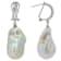 Large Freshwater Pearl Earrings In Sterling Silver