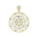 Filigree Enhancer Pendant In 18K Gold Over Sterling Silver
