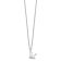 Rhodium Over Sterling Silver Letter L Initial Necklace