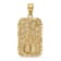 10K Yellow Gold DAD Gold Nugget Dog Tag Pendant