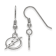 Rhodium Over Sterling Silver NHL Tampa Bay Lightning LogoArt Dangle Earrings