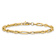 14k Yellow Gold 5mm Polished Fancy Link Bracelet