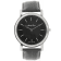 Mathey Tissot Men's City Black Dial, White Bezel, Black Leather Strap Watch
