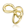 Infinity Knot Bow Ring In 14K Gold Over Brass