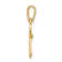 14K Yellow Gold Polished Heart Key Pendant