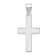 Rhodium Over 14k White Gold Polished Cross Pendant