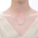 Multi-Color CZ Bar Necklace In 14K Gold Over Sterling Silver