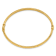 14K Yellow Gold Diamond-cut and Laser-cut Fancy Hinged Bangle Bracelet
