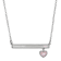 White and Pink Mother-Of-Pearl Sterling Silver Bar Necklace