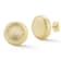 Sterling Statements 14K Yellow Gold Over Sterling Silver Satin Button Studs
