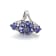 Rhodium Over Sterling Silver Mixed Shape Tanzanite Ring 4.31ctw