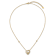 10K Yellow Gold Over Sterling Silver Cubic Zirconia Enamel Heart 16-inch
w/ 2" Extender Necklace