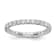 Rhodium Over 14K White Gold Lab Grown Diamond SI1/SI2, G H I, Eternity Band