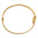 14k Two-tone Gold Polished and Diamond-Cut 7.5mm Hinged Baby Bangle