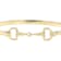 Bridle Link Bangle Bracelet In 18K Gold Over Bronze