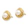 14k Yellow Gold Children's 4-5mm White Button Freshwater Cultured Pearl
Stud Earrings