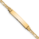 14k Yellow Gold Children's Figaro Link ID Bracelet