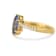 18K Yellow Gold Over Sterling Silver Marquise Tanzanite and White Zircon
Ring 1.15ctw