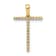 14K Yellow Gold Diamond Letter T Initial Pendant