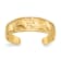 14K Yellow Gold Footprints Toe Ring