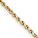 14k Yellow Gold 2.25mm Diamond-Cut Rope 24 Inch Chain