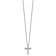 Rhodium Over 10k White Gold 0.33 ctw Diamond Cross Pendant with 18 inch
Cable Chain