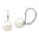 Rhodium Over 14K White Gold 8-9mm Round Freshwater Cultured Pearl
Leverback Earrings