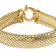 Wide Woven Statement Bracelet In 18k Gold Over Sterling Silver