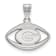 Rhodium Over Sterling Silver LogoArt University of Georgia Football Pendant