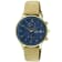 Adee Kaye Men's Maze Tan Leather Strap Watch